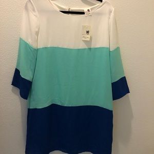 Tri Colored shift dress